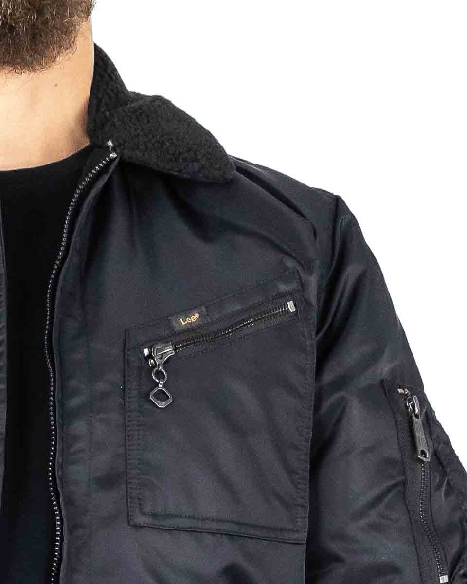 LEE FLIGHT JACKET BLACK L88GOS01