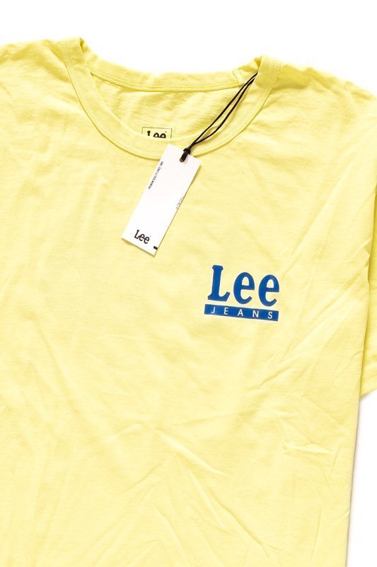 LEE HALF SLEEVE GRAPHIC RELAXED FIT MĘSKI T-SHIRT KOSZULKA LOGO YELLOW SIGN L63GFELN