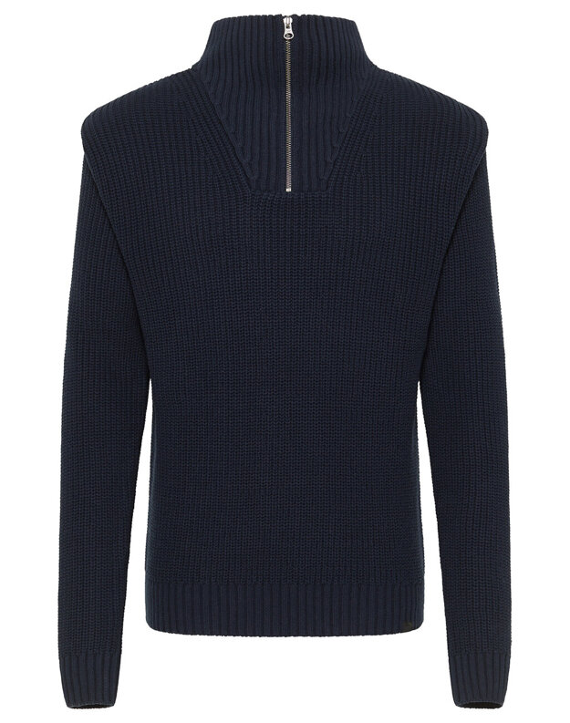 LEE HALF ZIP KNIT SKY MĘSKI SWETER ELEGANCKI CIEPŁY SKY BLUE 112341694