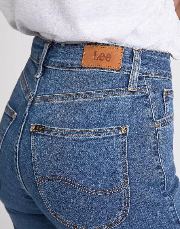 LEE HIGH SKINNY IVY SPODNIE DAMSKIE JEANSOWE CLEAN PLAY L32EKJZH