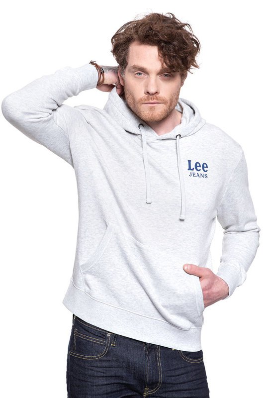 LEE HOODIE SHARP GREY MELE L82LEI03