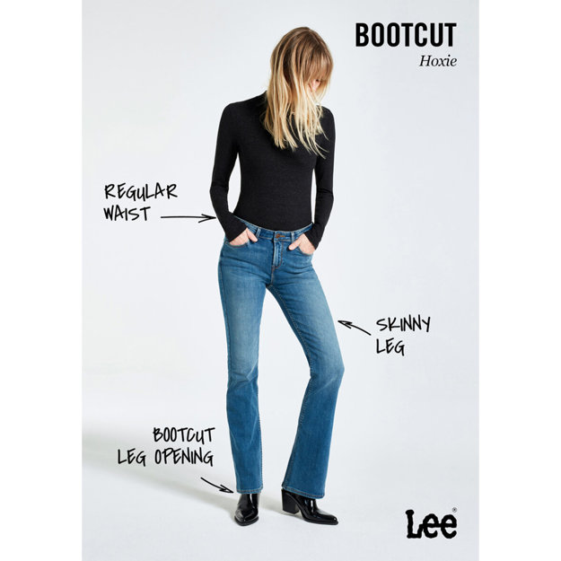 LEE HOXIE SKINNY BOOT DAMSKIE SPODNIE JEANSOWE DARK LEN L530QDBE