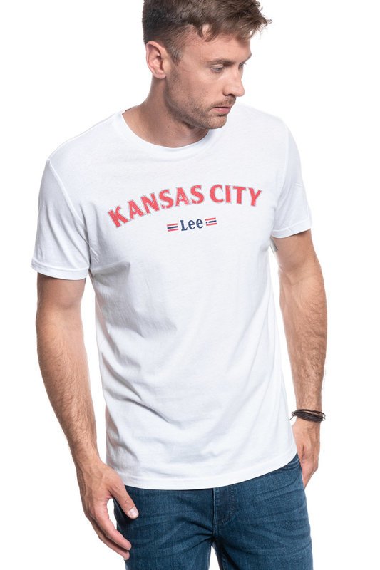 LEE KANSAS TEE BRIGHT WHITE L63AFQLJ