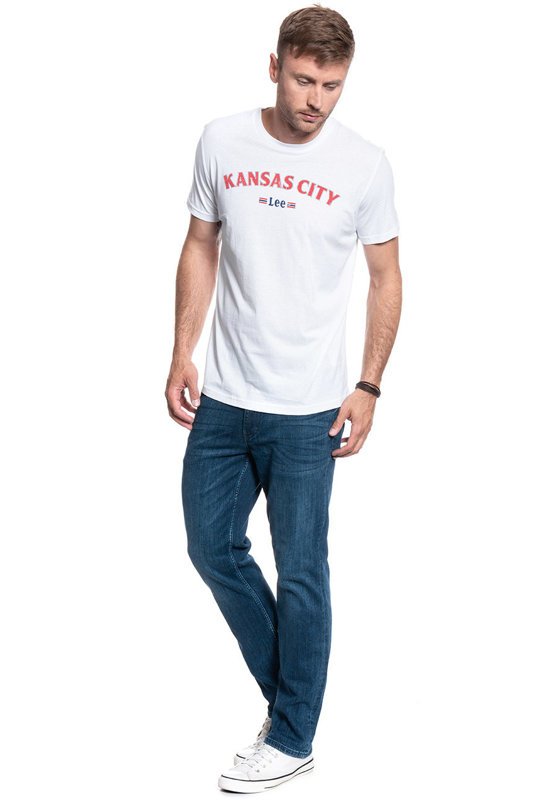 LEE KANSAS TEE BRIGHT WHITE L63AFQLJ