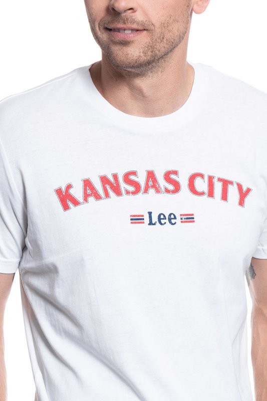 LEE KANSAS TEE BRIGHT WHITE L63AFQLJ