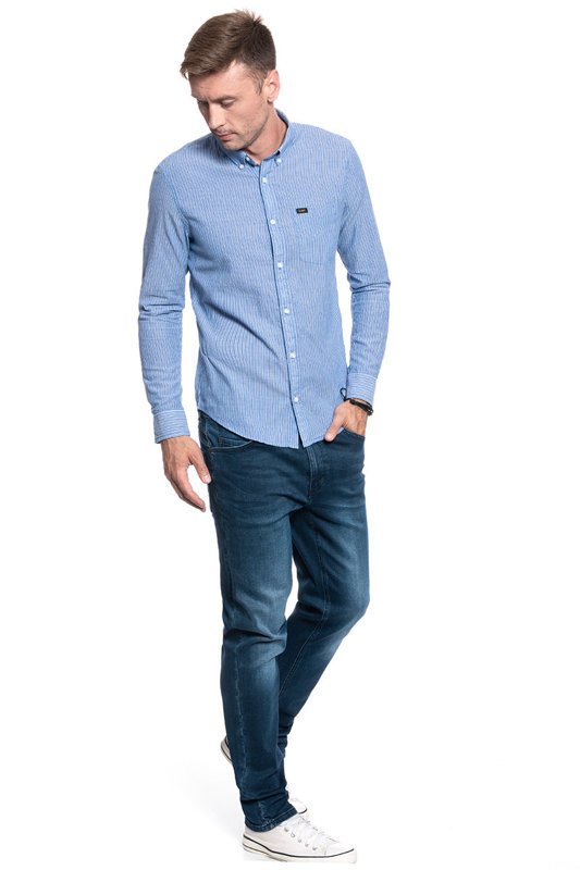 LEE LEE BUTTON DOWN BEYOND BLUE L880DQKT