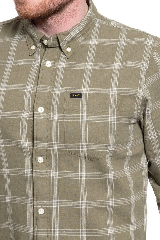 LEE LEE BUTTON DOWN MĘSKA KOSZULA UTILITY GREEN L880DANG