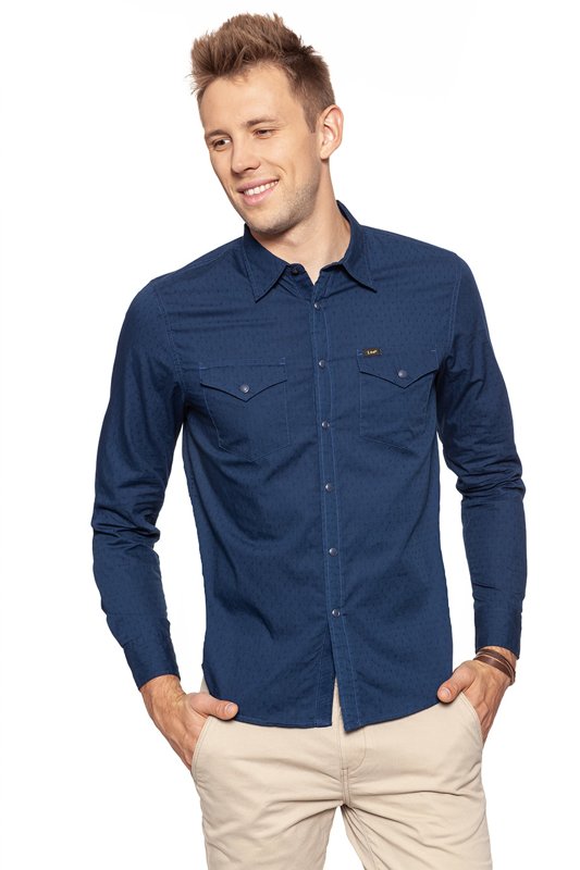 LEE LEE WESTERN SHIRT DEEP INDIGO L644IBPS