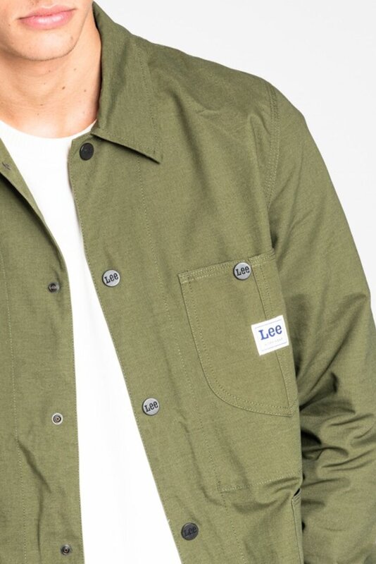 LEE LOCO JACKET MĘSKA KURTKA PRZEJŚCIOWA WIATRÓWKA OLIVE L87EXSK