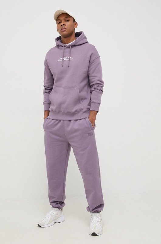 LEE LOGO LOOSE HOODIE WASHED PURPLE L83UTJTZ