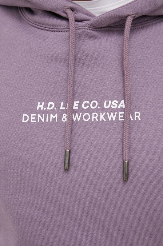 LEE LOGO LOOSE HOODIE WASHED PURPLE L83UTJTZ