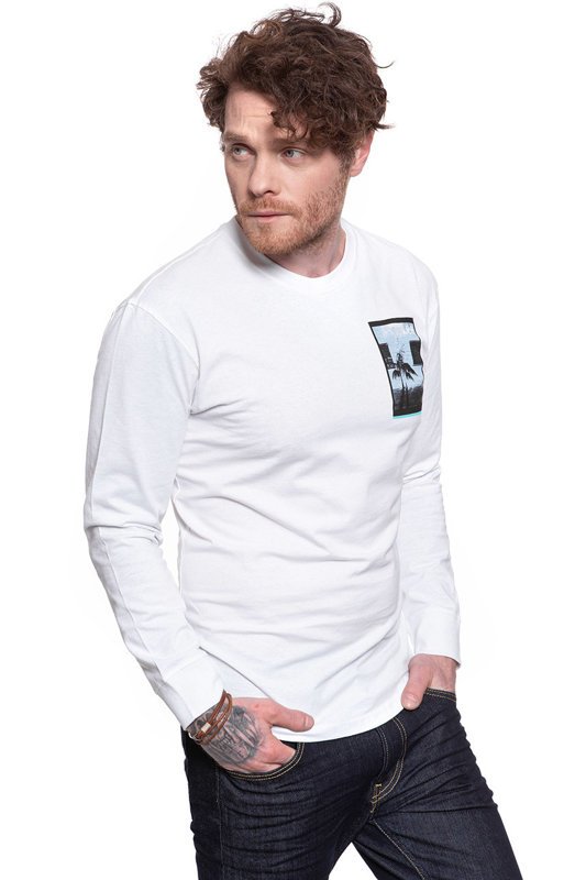 LEE LS GRAPHIC CREW BRIGHT WHITE L63DFELJ