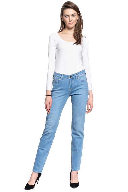 LEE MARION STRAIGHT DAMSKIE SPODNIE JEANSOWE MID LINA L301OPSR