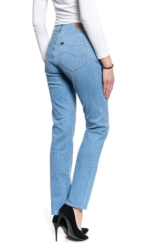 LEE MARION STRAIGHT DAMSKIE SPODNIE JEANSOWE MID LINA L301OPSR