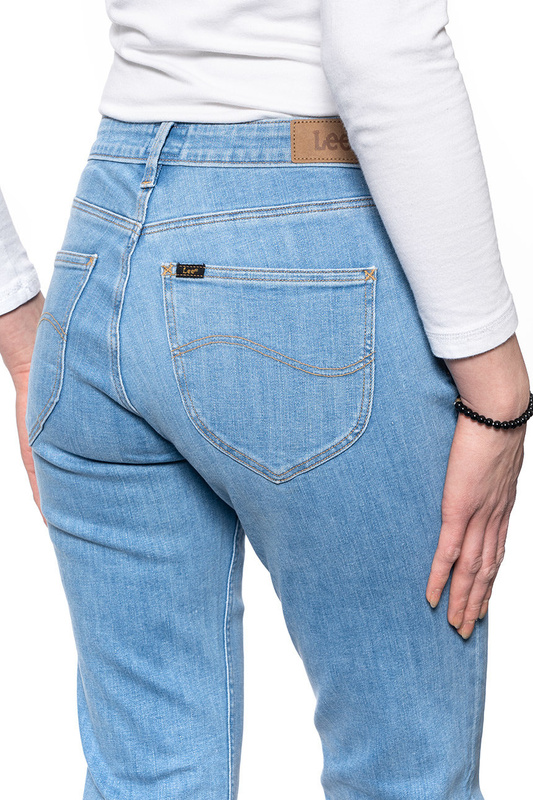 LEE MARION STRAIGHT DAMSKIE SPODNIE JEANSOWE MID LINA L301OPSR