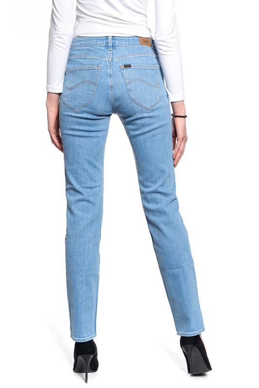 LEE MARION STRAIGHT DAMSKIE SPODNIE JEANSOWE MID LINA L301OPSR