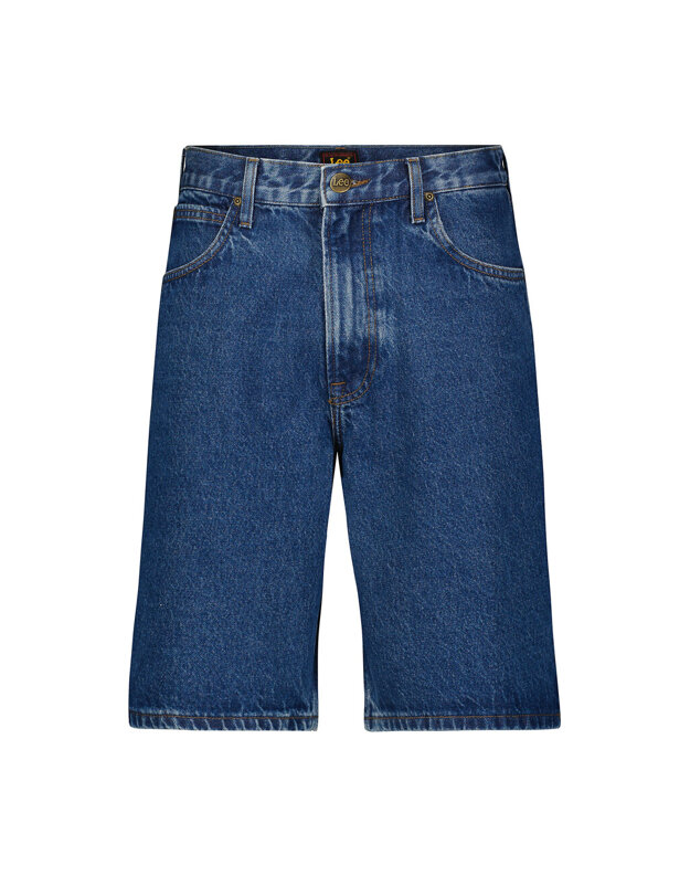 LEE MESKIE SPODNIE ASHER SHORT MID STONE WASH 112349331