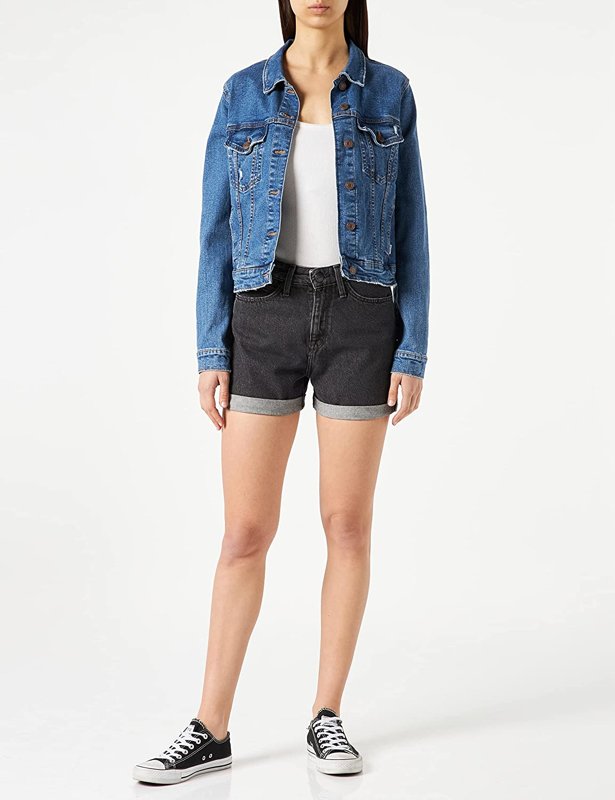 LEE MOM SHORT DAMSKIE SZORTY JEANSOWE L37MCNPV