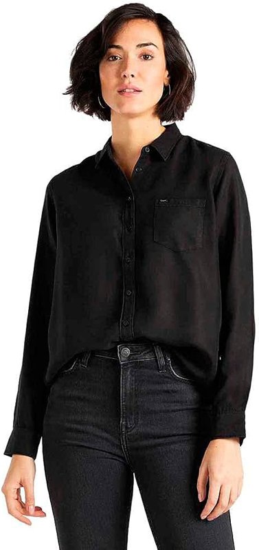 LEE ONE POCKET SHIRT RELAXED FIT KOSZULA DAMSKA BLACK L45TAB01