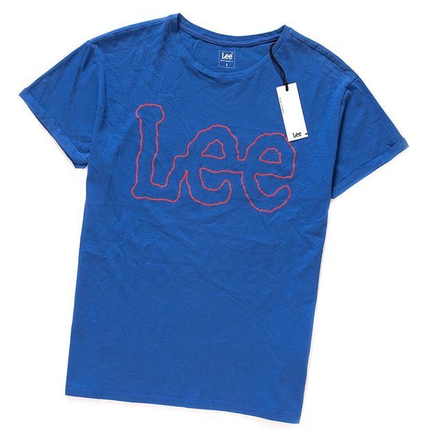 LEE OUTLINE LOGO TEE INDIGO FLASH  L42BEPED