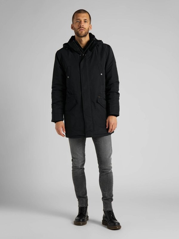 LEE PARKA BLACK L87ZMK01