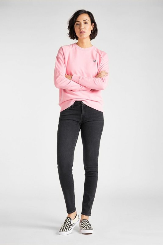 LEE PLAIN CREW NECK SWS BLUZA DAMSKA BEZ KAPTURA LA PINK  L53RBRNL