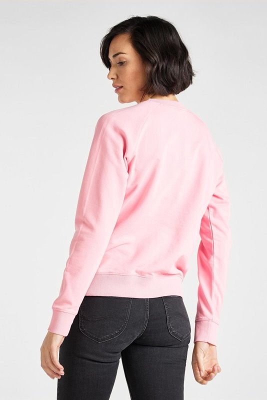 LEE PLAIN CREW NECK SWS BLUZA DAMSKA BEZ KAPTURA LA PINK  L53RBRNL