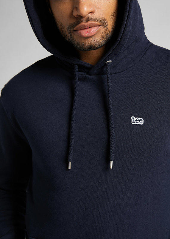 LEE PLAIN HOODIE REGULAR FIT MIDNIGHT NAVY L80YTJMA