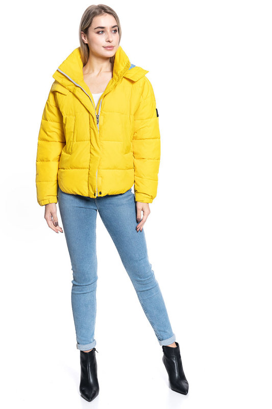 LEE PUFFER JACKET DAMSKA KURTKA ZIMOWA LEMON ZEST L56VUMMM 