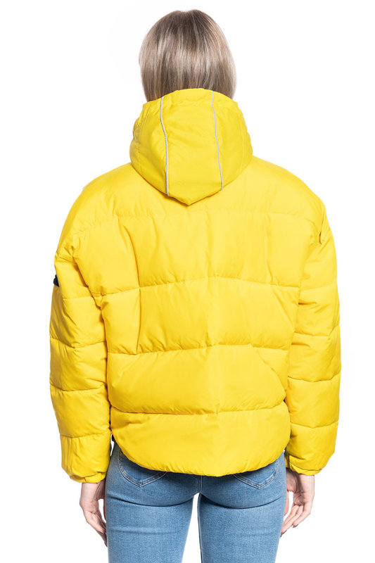 LEE PUFFER JACKET DAMSKA KURTKA ZIMOWA LEMON ZEST L56VUMMM 