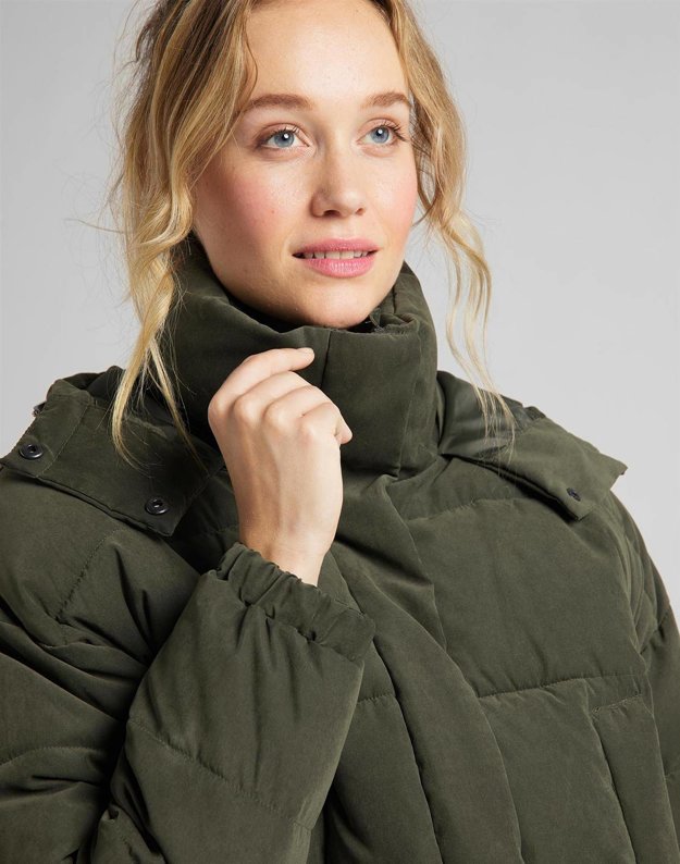 LEE PUFFER JACKET DAMSKA KURTKA ZIMOWA SERPICO GREEN L56VMMOJ