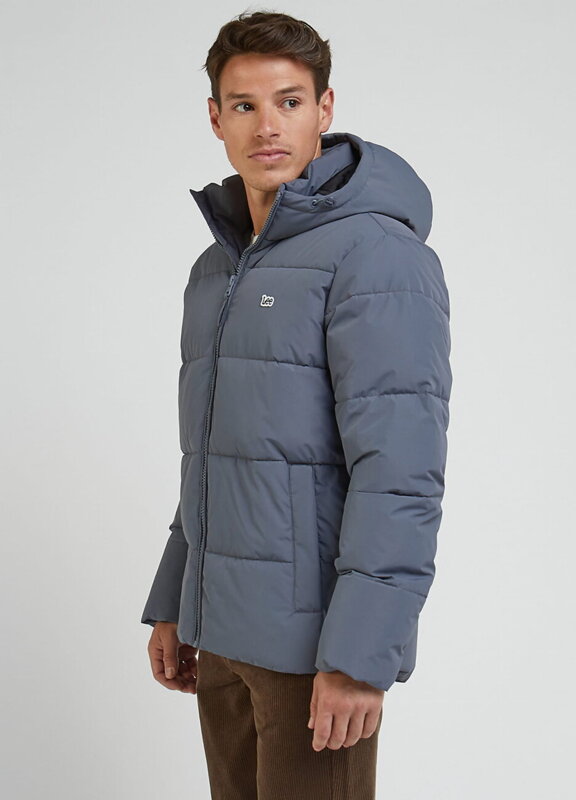 LEE PUFFER JACKET MĘSKA KURTKA ZIMOWA CIEPŁA NA ZIMĘ TAINT GREY 112341647