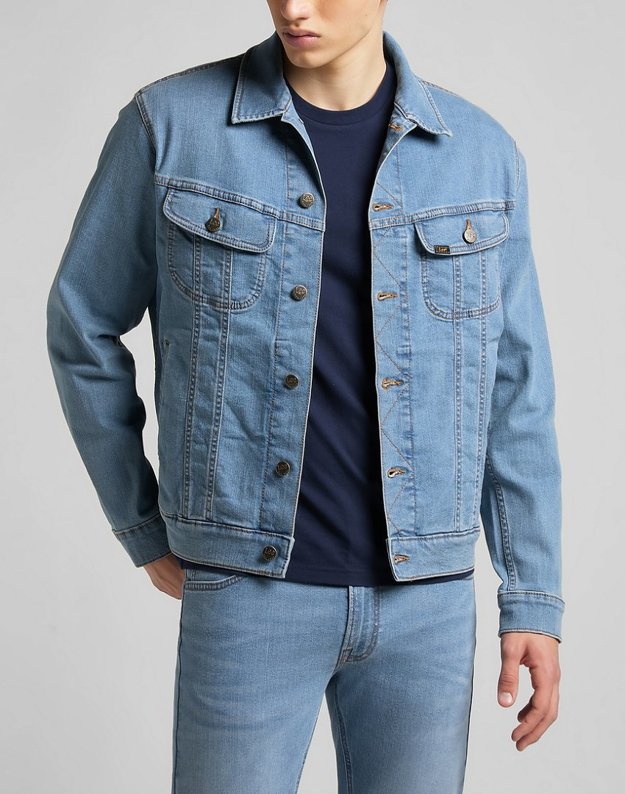 LEE RIDER JACKET MĘSKA KURTKA JEANSOWA LIGHT WORN L89ZSQXN