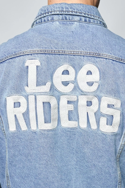 LEE RIDER JACKET SUPER MĘSKA KURTKA JEANSOWA STONEWASH L89ZRDVA