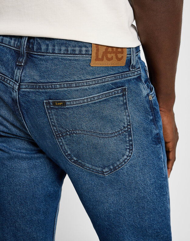 LEE RIDER MĘSKIE SPODNIE JEANSOWE JEANS DŻINSY BLUE ABYSS 112355794