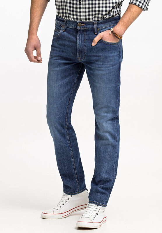 LEE RIDER MĘSKIE SPODNIE JEANSOWE JEANSY DŻINSY WORN FROM RAW L701KNHD