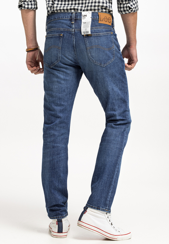 LEE RIDER MĘSKIE SPODNIE JEANSOWE JEANSY DŻINSY WORN FROM RAW L701KNHD