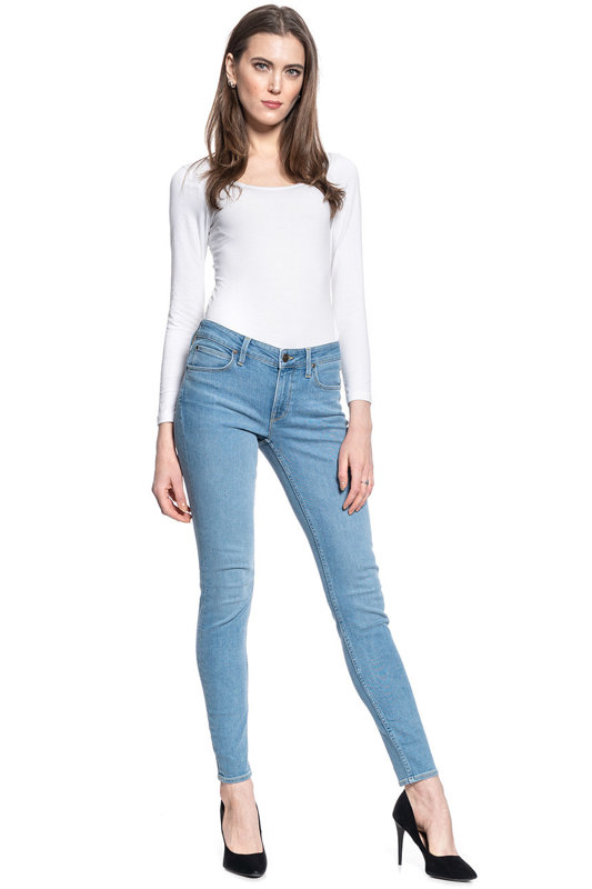 LEE SCARLETT DAMSKIE SPODNIE JEANSOWE GREY LIV L526QDBR