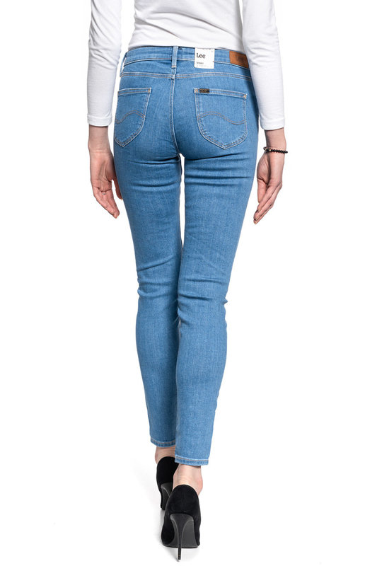 LEE SCARLETT SKINNY DAMSKIE SPODNIE JEANSOWE BRIGHT BLUE L526MANT