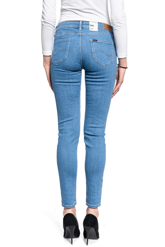 LEE SCARLETT SKINNY DAMSKIE SPODNIE JEANSOWE BRIGHT BLUE L526MANT