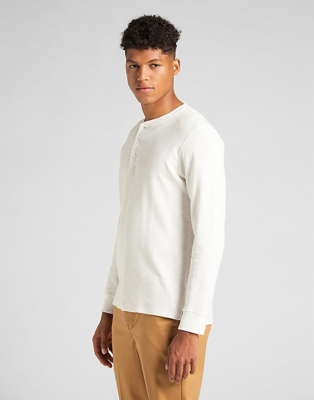 LEE SEASONAL HENLEY ECRU L61RNBNQ