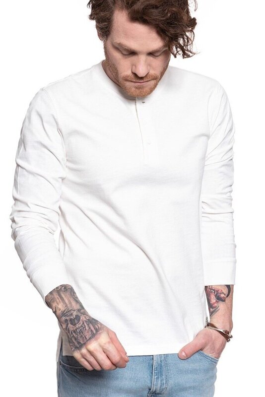 LEE SMALL LEGENDARY TEE MĘSKA KOSZULKA LONGSLEEVE OFF WHITE L61JSWMK