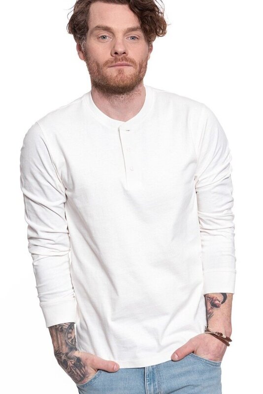 LEE SMALL LEGENDARY TEE MĘSKA KOSZULKA LONGSLEEVE OFF WHITE L61JSWMK