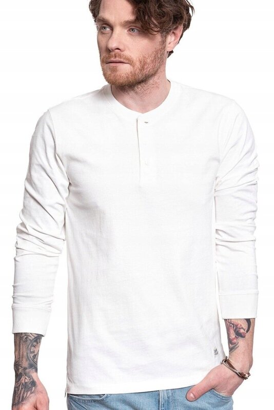 LEE SMALL LEGENDARY TEE MĘSKA KOSZULKA LONGSLEEVE OFF WHITE L61JSWMK