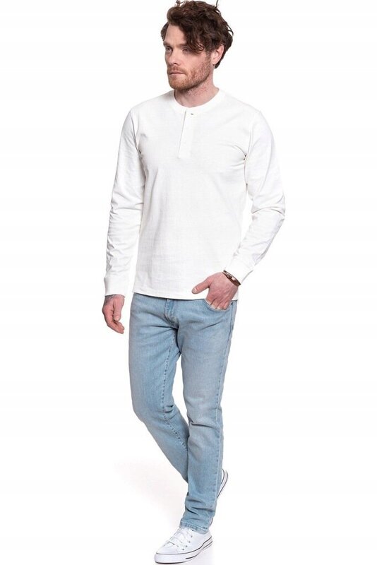 LEE SMALL LEGENDARY TEE MĘSKA KOSZULKA LONGSLEEVE OFF WHITE L61JSWMK