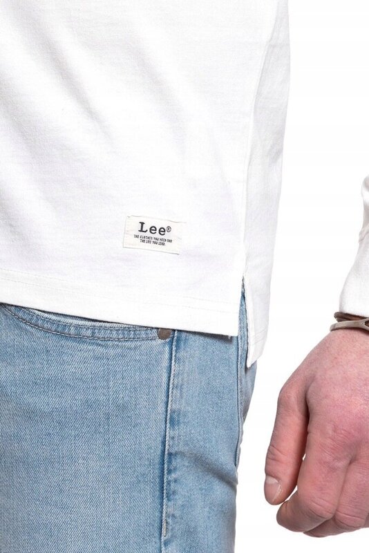 LEE SMALL LEGENDARY TEE MĘSKA KOSZULKA LONGSLEEVE OFF WHITE L61JSWMK