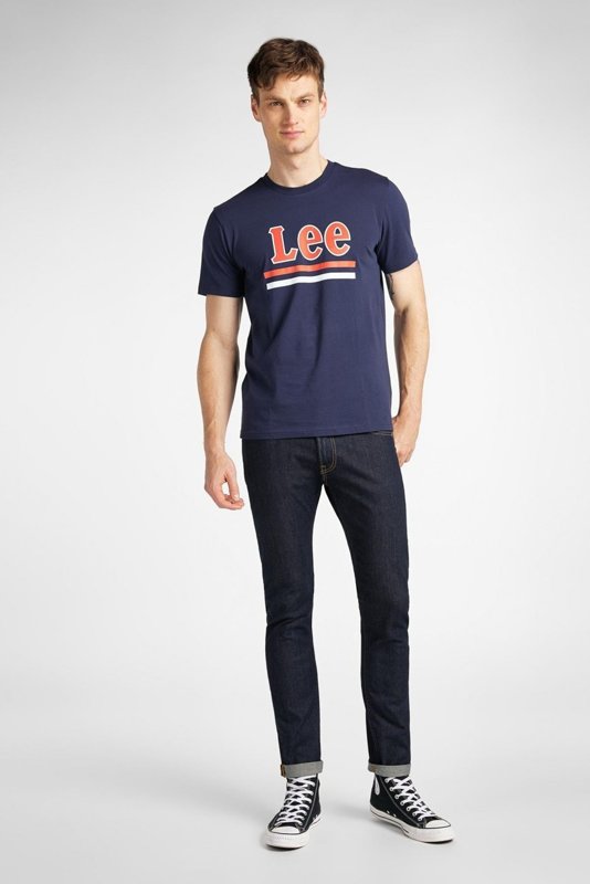 LEE STRIPE TEE MĘSKI T-SHIRT DARK NAVY L64VFQNM