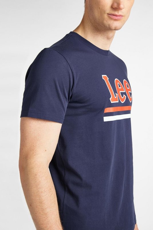 LEE STRIPE TEE MĘSKI T-SHIRT DARK NAVY L64VFQNM