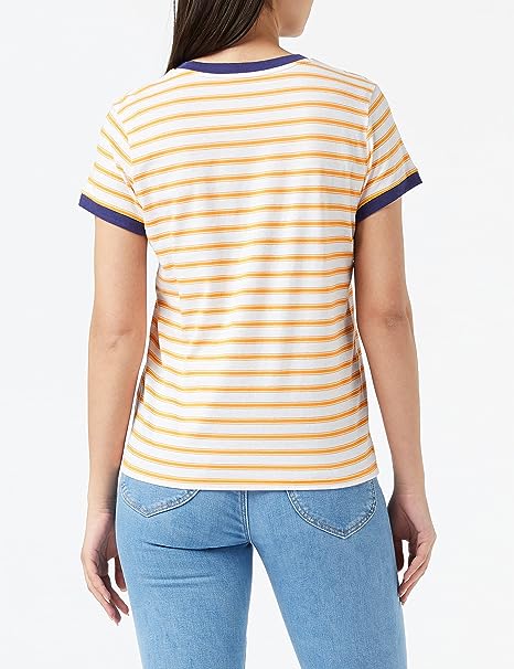 LEE STRIPE TEE RELAXED FIT MĘSKI T-SHIRT KOSZULKA RIDIANT YELLOW L43LAZLG