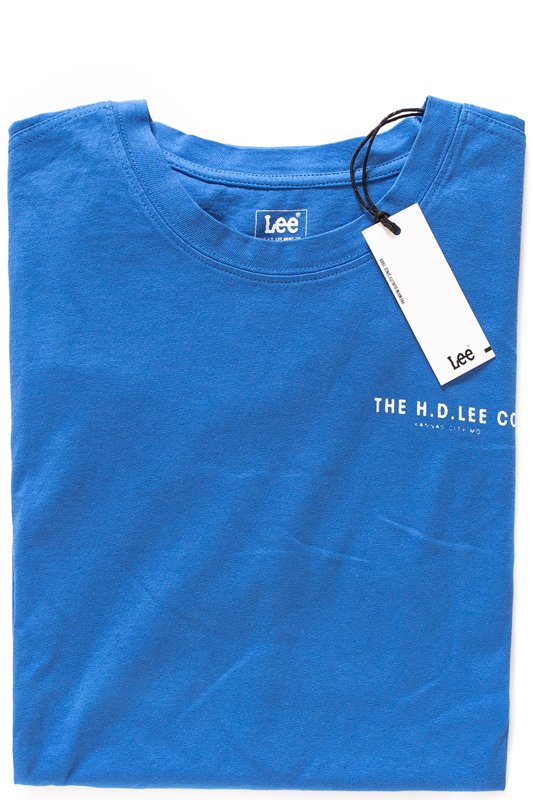 LEE T SHIRT DAMSKI LONG T CITY BLUE L42LEQ32